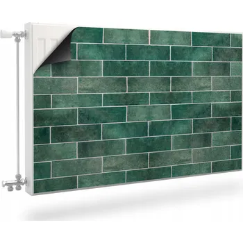 Obraz MAGNETICKÁ podložka na radiátor Zelené cihličky 110x60