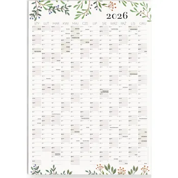 Obraz Nástěnný plánovač - Kalendář Polské svátky, Obchodní neděle 50x70