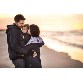 Pánská mikina Fun2bemum Nosicí mikina pro tatínky Tomy - Graphite Velikost dospělá: S