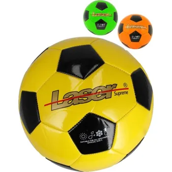 Fotbalový míč Míč kopací fotbalový kopačák Laser neon lesklý vel. 5 na kopanou 3 barvy