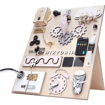 Obraz Velká manipulační deska - žárovka - růžová