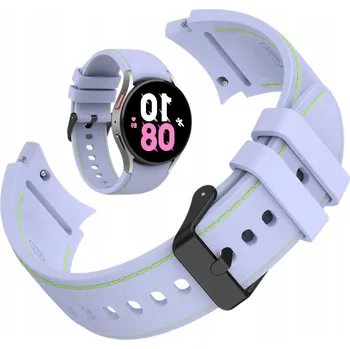 Pouzdro na mobilní telefon Fialový silikonový ozdobný řemínek S 20 mm s přezkou pro Samsung Galaxy 4 5 6 7