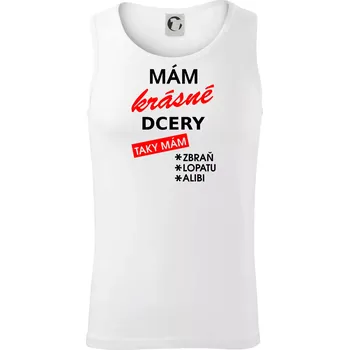 Mám krásné dcery, taky mám... - Tílko pánské Core - S ( Bílá )