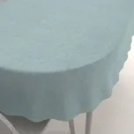 Dekorační oválný ubrus BKW-212 Mátově zelený žíhaný 100x160 cm