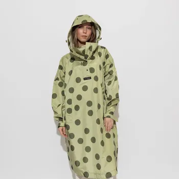 Pláštěnka VIVI MARI Kabát do deště Dots pale olive/olive