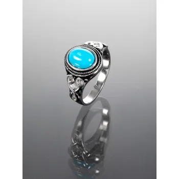 Prsten Prosperk Prstýnek s oválným Tyrkenitem Velikost prstenů: 12 (EU: 68-69)