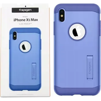 Pouzdro na mobilní telefon Zadní Kryt Spigen pro Apple iPhone XS Max fialový