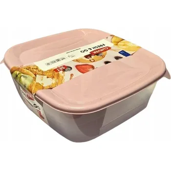Dóza na potraviny CURVER FRESH & GO Sada dvou dóz 0,8 l + 1,7 l RŮŽOVÁ