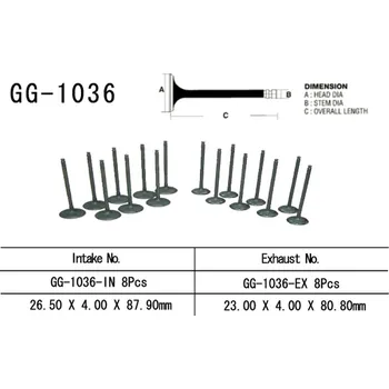 Rozvod motoru VESRAH výfukový ventil HONDA CBR 600 F4 99-06(23,00X4,00X80,80mm) (14721-MBW-000) (1 kus) vyrobeno v Japonsku (VESRAH výfukový ventil HONDA CBR 600 F4 99-06(23,00X4,00X80,80mm) (14721-MBW-000) (1 kus) vyrobeno v Japonsku)