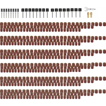 SADA BRUSNÝCH VÁLCŮ PRO BRUSKU, VHODNÉ PRO DREMEL A SOUSTRUHY