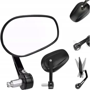Zrcátko pro motocykl Motocyklová zrcátka na řídítka Univerzální 7/8'' 22mm Hliníková