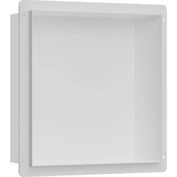 Drátěná police Cerano Zápustná polička do obkladu, bílá matná, 30x30x10 cm, CER-8050BD80237