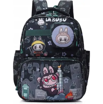 Školní batoh ŠKOLNÍ BATOH ŠKOLNÍ TAŠKA LABUBU USB A4 VELKÝ STYL