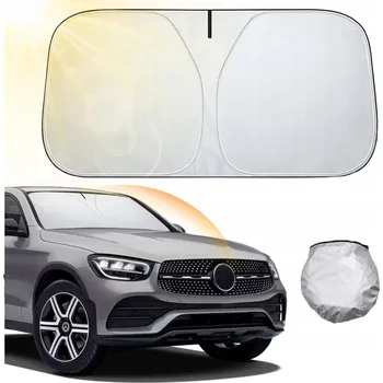 Stínítko do auta SLUNEČNÍ CLONA PARASOL UV DO AUTA NA PŘEDNÍ SKLO ROHOŽ