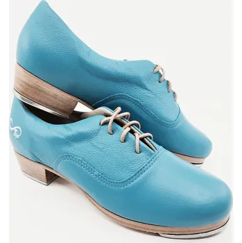 Dámská sálová obuv So Danca,Stepky So danca v tyrkysové kůži TA880, tyrkysová 42