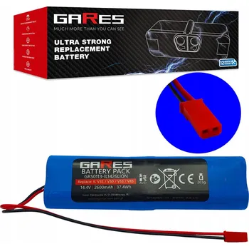 Bezpečnostní kamera Akumulátor Gares pro ILife V3S V50 V5S V8S V50 X750 14,4V 2,6Ah