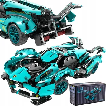 ostatní stavebnice Sada stavebních kostek Sada sportovního auta LAMBO Dárek pro dítě