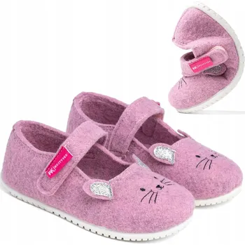 Dívčí bačkory Dětské pantofle Wojtyłko papuče růžové, velikost 26