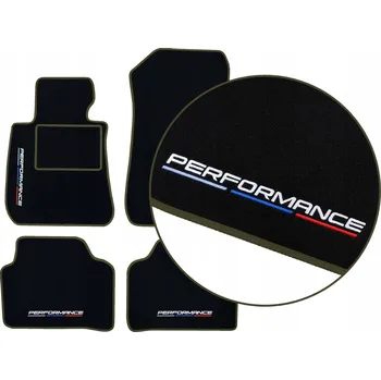 autokoberec VELUROVÉ AUTOKOBERCE BMW X6 F16 (2014-2019) - OLIVOVÉ + 4x VÝŠIVKA