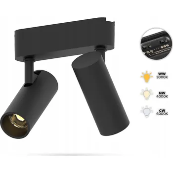 Lištový reflektor Automat-on 2 x 6 W 0,1 m