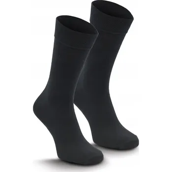 Pánské ponožky Pako Jeans Ponožky Bavlněné Pánské Vysoké Ponožky Jednobarevné černé velikost 42-44