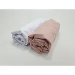 Sada prostěradel 2 ks - bílá/starorůžová