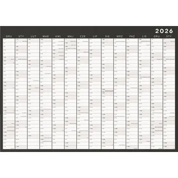 Obraz Nástěnný plánovač na 14 měsíců - Kalendář svátky, Obchodní neděle 50x70