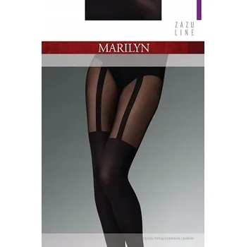 Dámské punčochy Punčocháče hladké Marilyn Zazu Line 60den černé Nero velikost 3/4