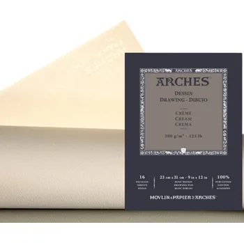 Arches Dessin Skicák v lepené vazbě 23 x 31 cm, 200g, 16 listů