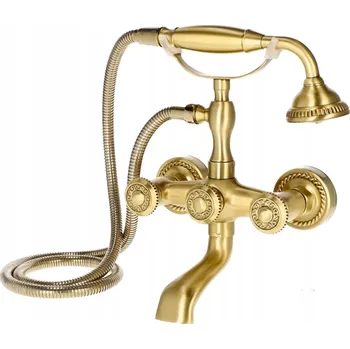 Vodovodní baterie Nástěnná vanová baterie, antická mosaz GLEN