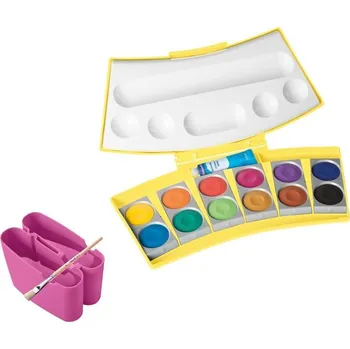 Vodová barva Vodové barvy ProColor 12 barev - žlutorůžové balení