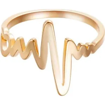 Šperk Prosperk Prsten srdeční tep zlatý Velikost prstenů: 10 (EU: 62-64)