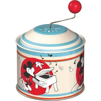 Hudební nástroj pro děti Lena Skříňka hrací Mickey Mouse plechový flašinet 52766