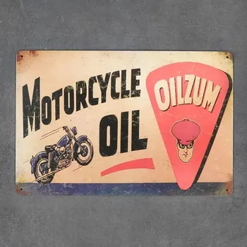 Obraz Ozdobná kovová cedulka OILZUM