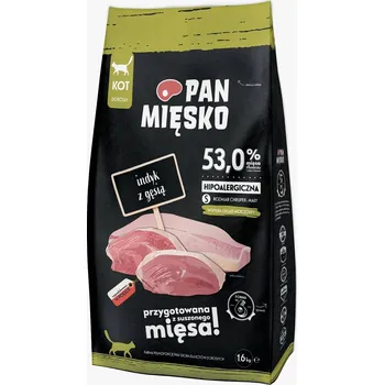 Krmivo pro kočku Suché krmivo pro kočky Pan Mięsko Krůta s Husou HYPOALERGENNÍ 1,6 kg S