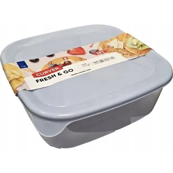 Dóza na potraviny CURVER FRESH & GO Sada dvou dóz 0,8 l + 1,7 l MODRÁ