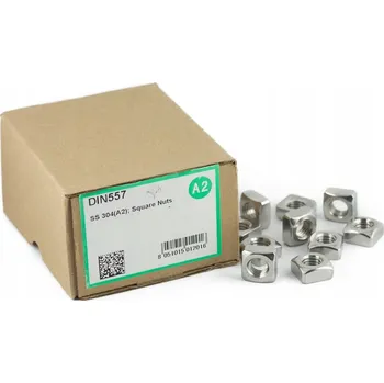 Matice Čtvercová matice nerezová A2 DIN 557 M8 - 10 kusů