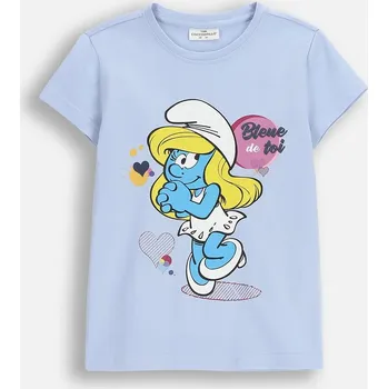 Dívčí tričko Dívčí tričko ŠMOULOVÉ s Šmoulinkou, velikost 092 Coccodrillo WC5