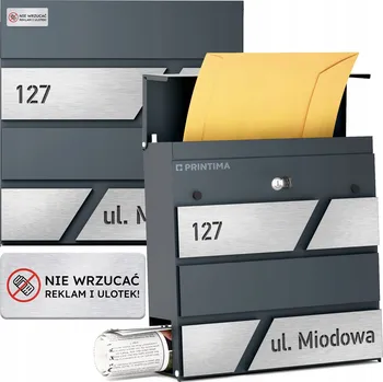 Poštovní schránka Poštovní schránka vhoz Printima šedá