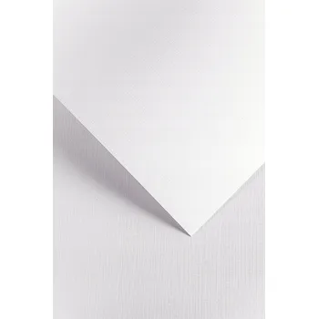 Barevný papír OZDOBNÝ KARTON MŘÍŽKA BÍLÝ A4 220g 20 LISTŮ GALERIA PAPIERU