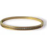 Pevný náramek z chirurgické oceli s kameny