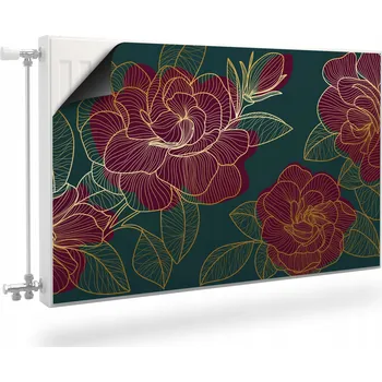 Obraz Magnetická podložka Květiny Růže Styl Line-art 100x60 cm