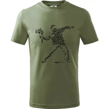 Flourish Vandalism - Tričko dětské bavlněné - 134 cm/8 let ( Khaki )