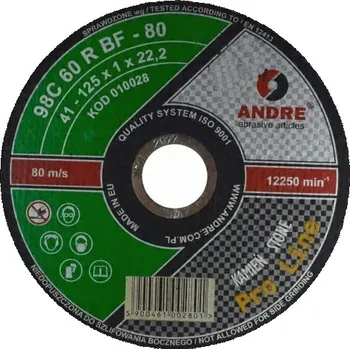 Řezný kotouč Kotouč na řezání betonu a kamene 125x1 mm 98C 60R