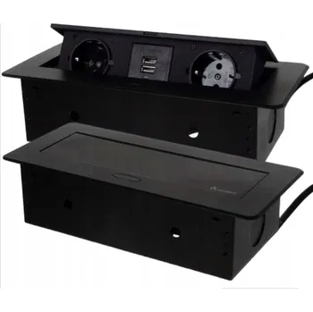 Elektrická zásuvka Zásuvka výsuvná do desky USB dvojitá stolní zásuvka