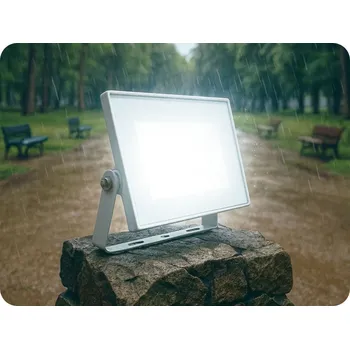 LED reflektor 10W, 730lm, IP65, 110°, bílý Neutrální bílá