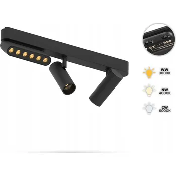 Lištový reflektor Automat-on 3 x 6 W, 0,33 m