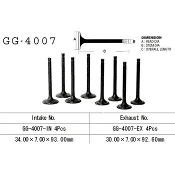 Rozvod motoru VESRAH výfukový ventil KAWASAKI KZ 650 81-83 KZ 750 80-82 (12005-1006) (1 kus) vyrobeno v Japonsku (VESRAH výfukový ventil KAWASAKI KZ 650 81-83 KZ 750 80-82 (12005-1006) (1 kus) vyrobeno v Japonsku)