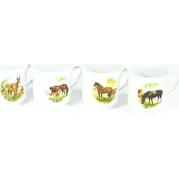 hrnek 270ml KAREL-KŮŇ+HŘÍBĚ, čes.porcelán