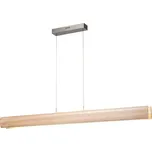 Brilliant Závěsné světlo LED Monterra, délka 100 cm, světle hnědá, dřevo LED 24 W celkem - Doprava zdarma